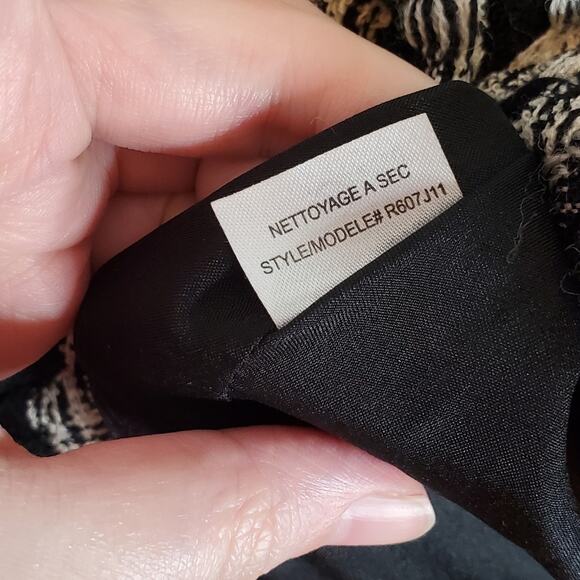 Robert Rodriguez Black and Ivory Wool Blend Short Jacket Size 10 - Picture 15 of 15